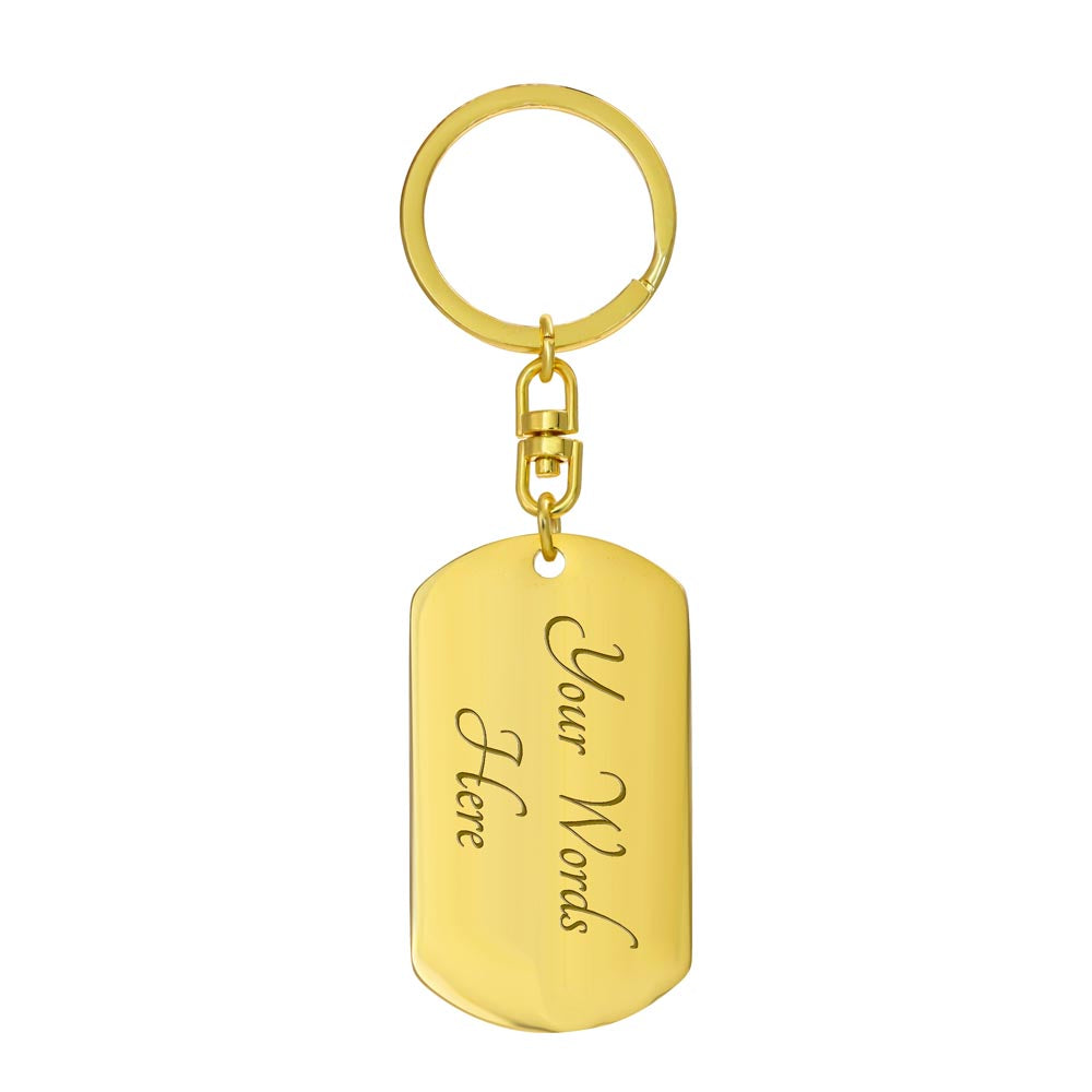 I Choose You Keychain, Personalized Dog Tag Keychain, Custom Anniversary Gift for Him or Her