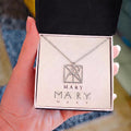 Personalized Geometric Monogram Name Necklace