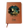 Personalized Zodiac Journal, Custom Astrology Notebook with Name and Birthdate, Vegan Leather Gift for Her