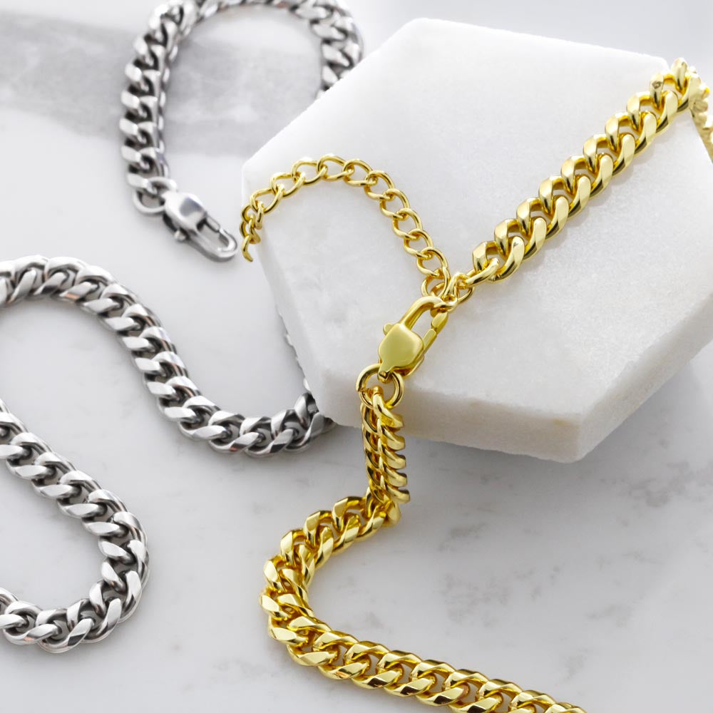 Will You Be My Best Man Gift, Cuban Link Chain Necklace, Best Man Proposal Gift from Groom, Groomsman Gift, Wedding Party Gift for Men