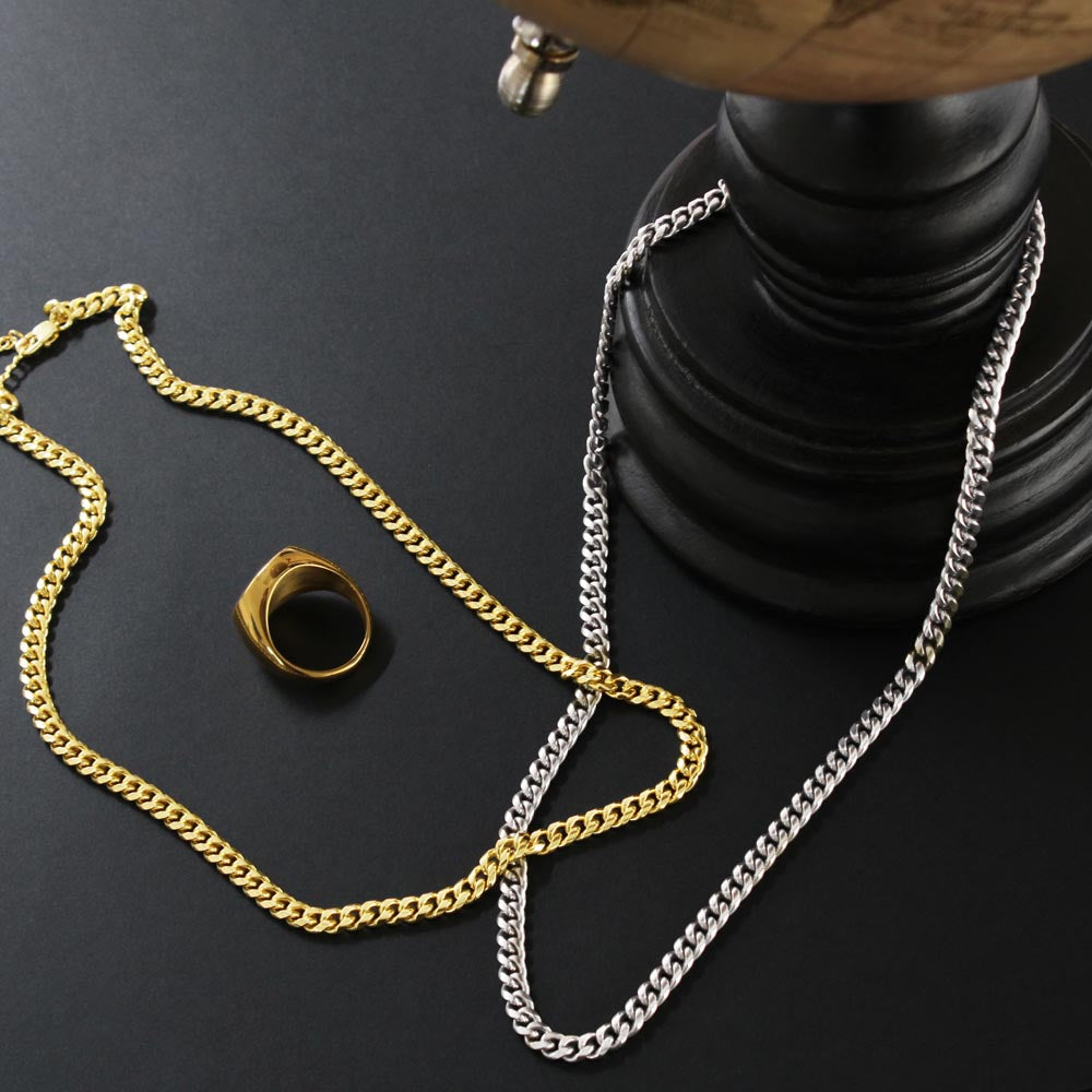 Will You Be My Best Man Gift, Cuban Link Chain Necklace, Best Man Proposal Gift from Groom, Groomsman Gift, Wedding Party Gift for Men