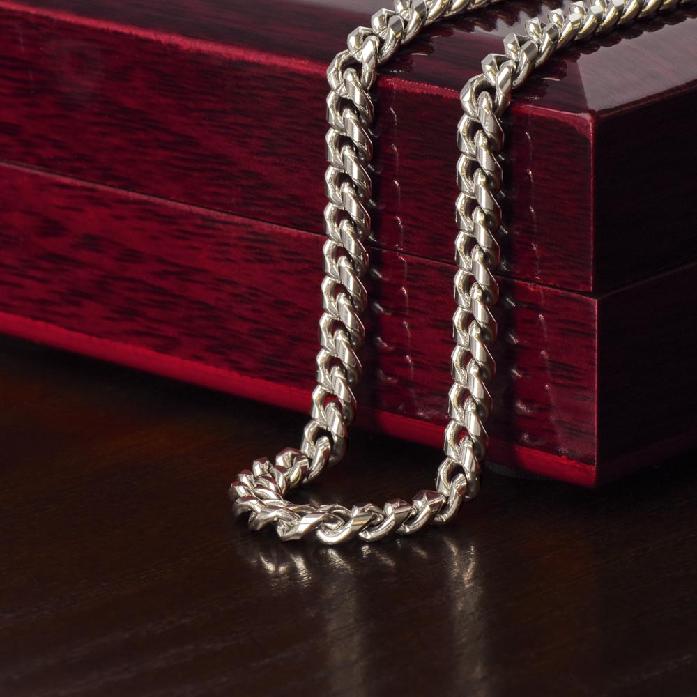 Will You Be My Best Man Gift, Cuban Link Chain Necklace, Best Man Proposal Gift from Groom, Groomsman Gift, Wedding Party Gift for Men