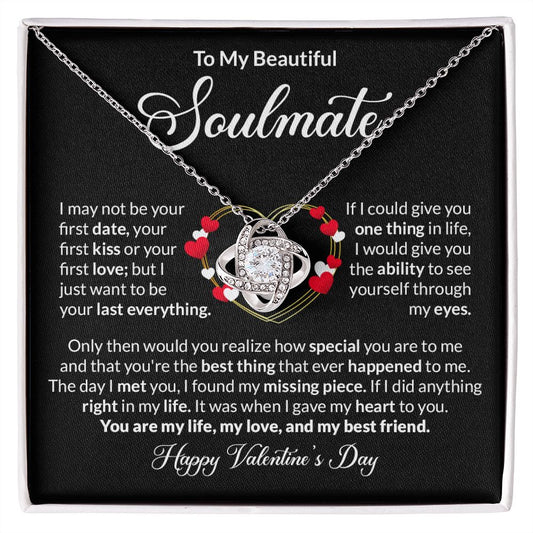 To My Beautiful Soulmate - Love Knot Necklace