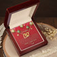 To My Daughter: I Love You - Merry Christmas! - Interlocking Hearts Necklace