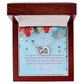 To My Daughter: I Love You - Merry Christmas! - Interlocking Hearts Necklace